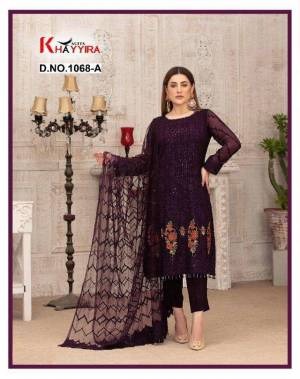 Khayyira Exotic 1068-Georgette-With-Embroidery-Pakistani-Style-Salwar